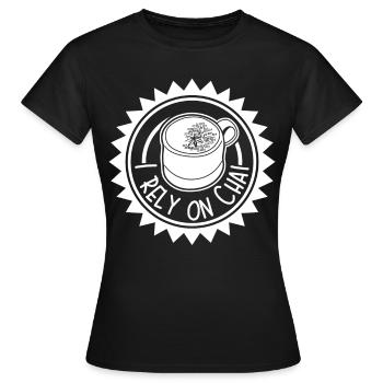 Thé Chai - T-shirt Femme - noir - Devant - AI Model Female 172 dark (172cm)