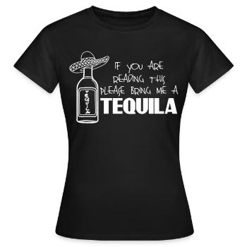 Tequila Tequilas Mexique - T-shirt Femme - noir - Devant - AI Model Female 172 dark (172cm)