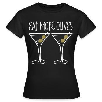 Olives with Martini - Frauen T-Shirt - Schwarz - Vorne - AI Model Female 172 dark (172cm)