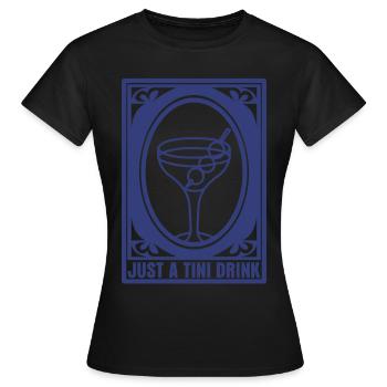 Martini - Frauen T-Shirt - Schwarz - Vorne - AI Model Female 172 dark (172cm)