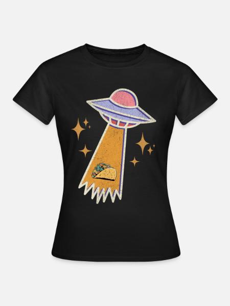 Ufo Taco - Frauen T-Shirt - Schwarz