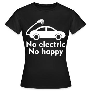 Voiture électrique Véhicule électrique - T-shirt Femme - noir - Devant - AI Model Female 172 dark (172cm)