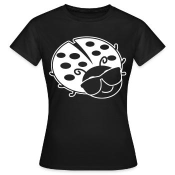 Ladybug Sunglasses Ladybugs - Women's T-Shirt - black - Front - AI Model Female 172 dark (172cm)