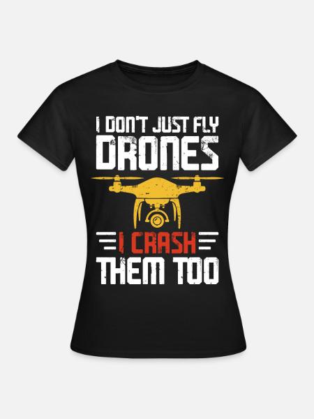 Drohne - Frauen T-Shirt - Schwarz