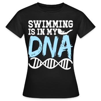 Nager - T-shirt Femme - noir - Devant - AI Model Female 172 dark (172cm)