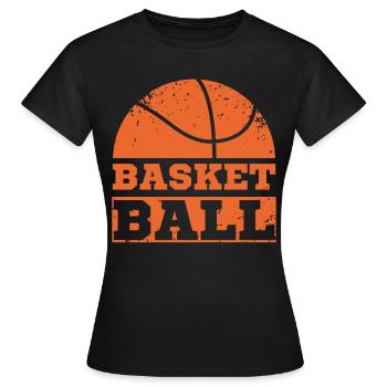 Basketball Basketballer - Frauen T-Shirt - Schwarz - Vorne - AI Model Female 172 dark (172cm)