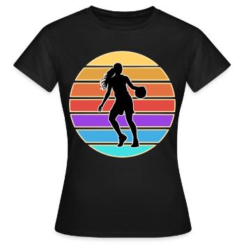 Basketball Basketball Women Basketball - Women's T-Shirt - black - Front - AI Model Female 172 dark (172cm)