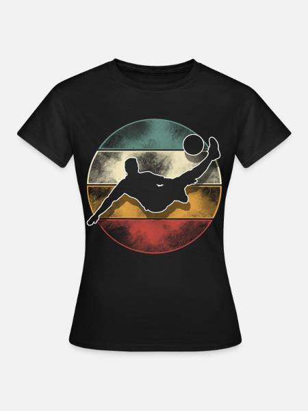 Fußball Fußballer - Frauen T-Shirt - Schwarz
