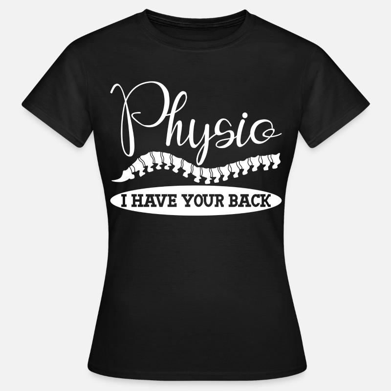 Fysioterapi Fysioterapeut Fysioterapeut - T-shirt dam - svart