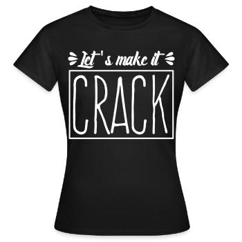 Physio Physiothérapie Craquage - T-shirt Femme - noir - Devant - AI Model Female 172 dark (172cm)
