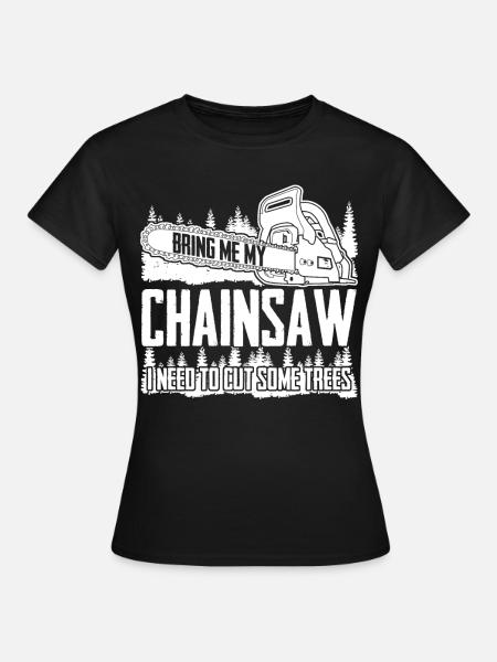 Chain Saw Chainsaw - Frauen T-Shirt - Schwarz