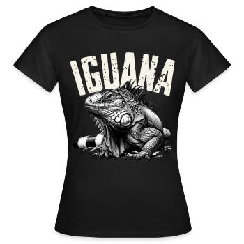 Iguane - T-shirt Femme - noir - Devant - AI Model Female 172 dark (172cm)