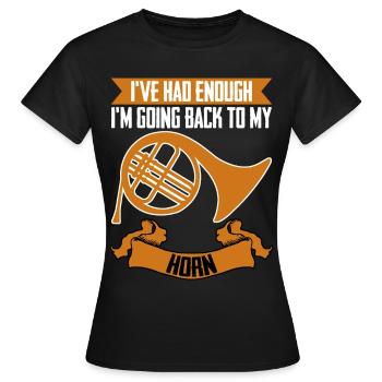 Cor français Cuivres - T-shirt Femme - noir - Devant - AI Model Female 172 dark (172cm)
