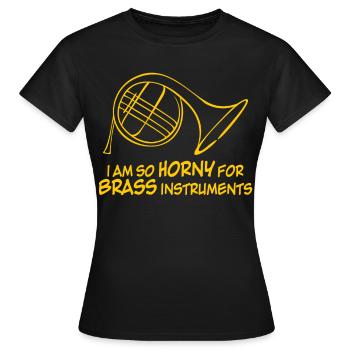 Cuivre, Cuivre, Orchestre de cor français - T-shirt Femme - noir - Devant - AI Model Female 172 dark (172cm)