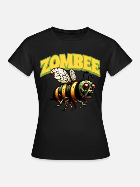 Zombie Biene Zombee - Frauen T-Shirt - Schwarz
