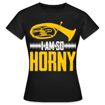Orchestre de Tenorhorn Cuivres - T-shirt Femme - noir - Devant - AI Model Female 172 dark (172cm)