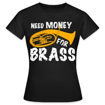 Baritone Tenorhorn Orchestra - Frauen T-Shirt - Schwarz - Vorne - AI Model Female 172 dark (172cm)