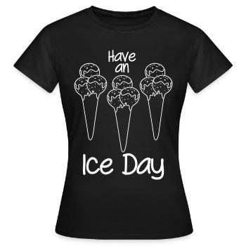 Summer Ice Cream Cup Icecream - Frauen T-Shirt - Schwarz - Vorne - AI Model Female 172 dark (172cm)