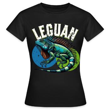Iguane - T-shirt Femme - noir - Devant - AI Model Female 172 dark (172cm)