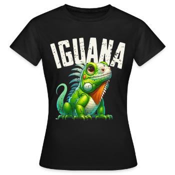 Iguane - T-shirt Femme - noir - Devant - AI Model Female 172 dark (172cm)