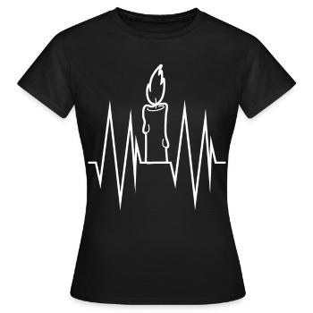 Candlemaking Candles Candle - Women's T-Shirt - black - Front - AI Model Female 172 dark (172cm)