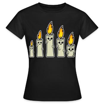 Candle Candlemaking Candles - Women's T-Shirt - black - Front - AI Model Female 172 dark (172cm)