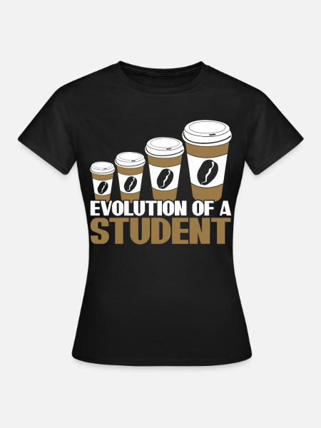 Students Coffee Student - Frauen T-Shirt - Schwarz