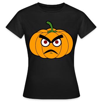 Citrouilles - T-shirt Femme - noir - Devant - AI Model Female 172 dark (172cm)