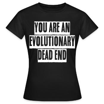Darwinism Misanthrope Darwin - Frauen T-Shirt - Schwarz - Vorne - AI Model Female 172 dark (172cm)
