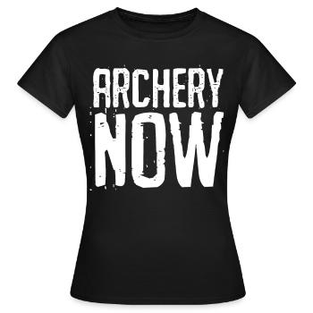 Compound Bow Archery Recurve Bow - Frauen T-Shirt - Schwarz - Vorne - AI Model Female 172 dark (172cm)
