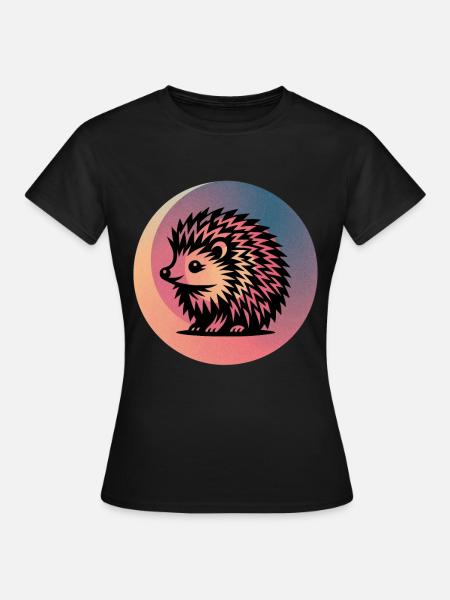Igel - Frauen T-Shirt - Schwarz