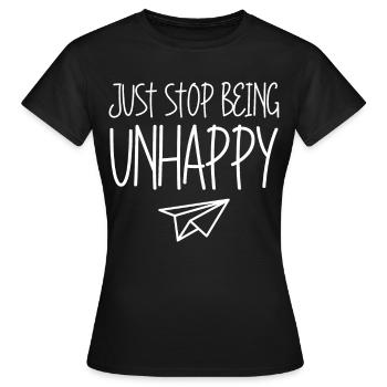 Sarcasm Misanthrope Sarcasm Unhappy Goth - Women's T-Shirt - black - Front - AI Model Female 172 dark (172cm)