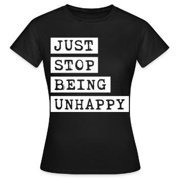 Misanthrope Sarcasm Unhappy Goth - Women's T-Shirt - black - Front - AI Model Female 172 dark (172cm)