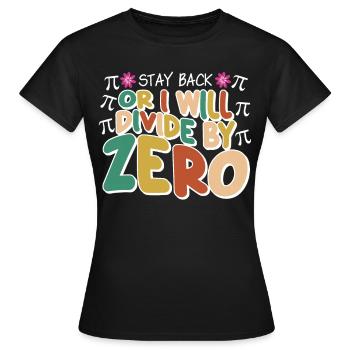 Mathématiques Professeur de mathématiques Mathématiques - T-shirt Femme - noir - Devant - AI Model Female 172 dark (172cm)