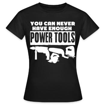 Meilleurs outils électriques - T-shirt Femme - noir - Devant - AI Model Female 172 dark (172cm)