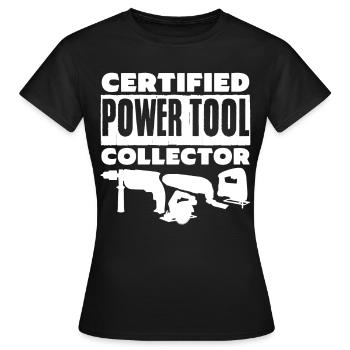 Outil Guy Craftsman Outils électriques - T-shirt Femme - noir - Devant - AI Model Female 172 dark (172cm)