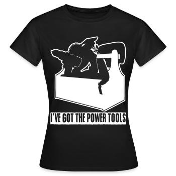 Meilleur sac de péage d’outils électriques d’outils électriques - T-shirt Femme - noir - Devant - AI Model Female 172 dark (172cm)