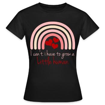 Pregnancy Expecting Pregnant Baby Mother - Frauen T-Shirt - Schwarz - Vorne - AI Model Female 172 dark (172cm)
