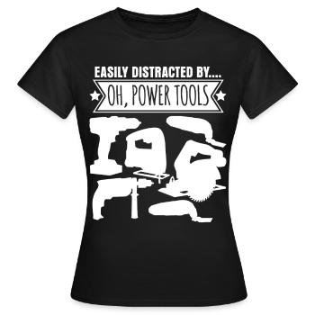 Craftsman Power Tools Best Electric Tool - Frauen T-Shirt - Schwarz - Vorne - AI Model Female 172 dark (172cm)