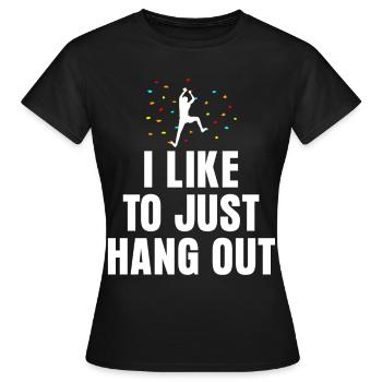 Escalade de bloc Bloc - T-shirt Femme - noir - Devant - AI Model Female 172 dark (172cm)