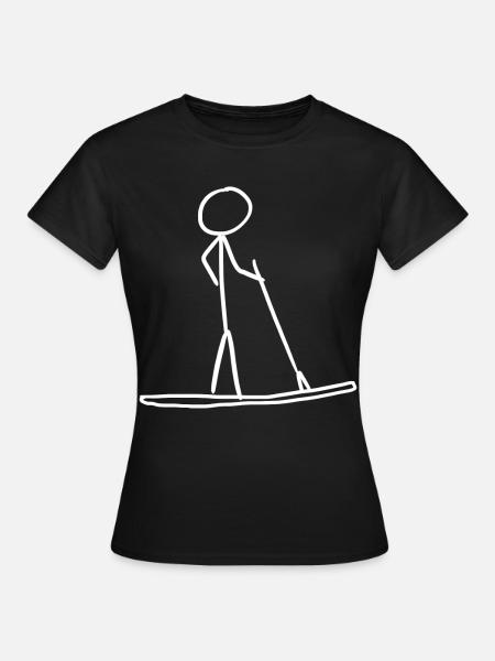 SUP Board Paddle Stand up Paddling - Women's T-Shirt - black