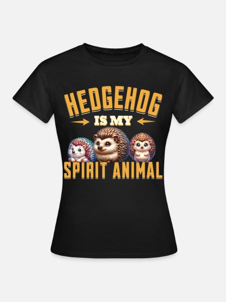 Igel - Frauen T-Shirt - Schwarz