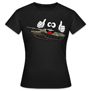 Thumbs up Tank - Frauen T-Shirt - Schwarz - Vorne - AI Model Female 172 dark (172cm)
