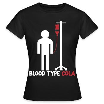 Cola Lemonade Soft Drinks Soft Drink - Women's T-Shirt - black - Front - AI Model Female 172 dark (172cm)