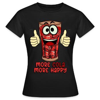 Cola Soft Drink Lemonade Soft Drinks - Women's T-Shirt - black - Front - AI Model Female 172 dark (172cm)