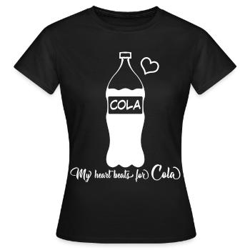 Cola Bottle Lemonade Soft Drinks - Women's T-Shirt - black - Front - AI Model Female 172 dark (172cm)