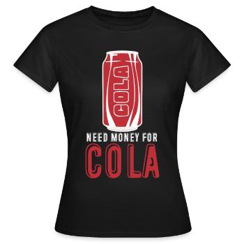 Cola Lemonade Soft Drinks - Women's T-Shirt - black - Front - AI Model Female 172 dark (172cm)