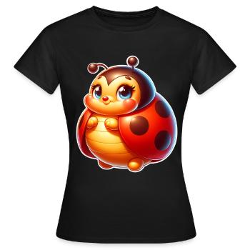Coccinelle - T-shirt Femme - noir - Devant - AI Model Female 172 dark (172cm)