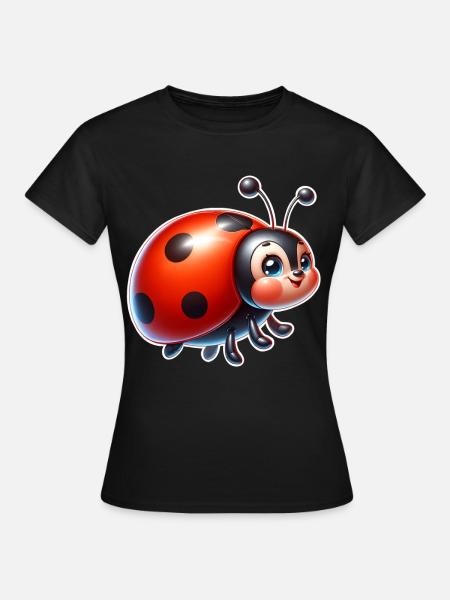 Marienkäfer - Dame-T-shirt - sort