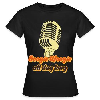 Boogie Woogie Dancing Swing - Frauen T-Shirt - Schwarz - Vorne - AI Model Female 172 dark (172cm)